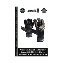 Premium Rekabet Hareket Sezon Gk-300-3-9 Kaleci Eldiveni 9 No German Latex Çok Renkli