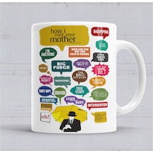 How İ Meet You Mother Quiet Kupa Bardak Porselen Karışık
