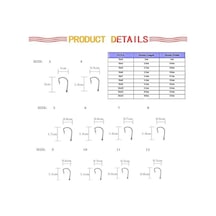 Novahub Balık Kral 50 Adet/grup Funa Size3-size12 Mustad Balıkçılık Anzol Dikenli Kanca Kanca Kanca Olta Takımı 10-package