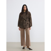 Lcw Modest Bej Yüksek Bel Wideleg Kadın Jean Pantolon