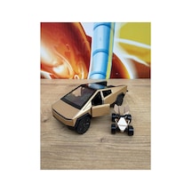 Tesla Cybertruck Diecast Pickup Tesla Model Motorlu Diecast Araba Mini