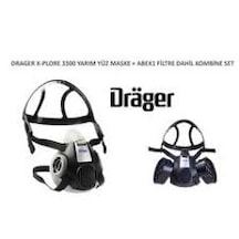 Drager 3300 Yarım Yüz Maske+Abek1 Filtre Set