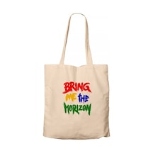 Bring Me The Horizon Rainbow Krem Kanvas Bez Çanta