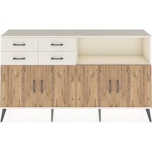 Arges Konsol 4 Raflı 4 Çekmeceli 4 Kapaklı 176x30x99 Aytaşı-çam/aytaşı Atlas Çam/aytası - Aytası