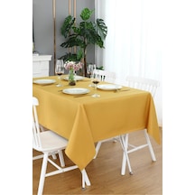 Beysüs Plastik Kullan At Masa Örtüsü Altın 137 270 Cm