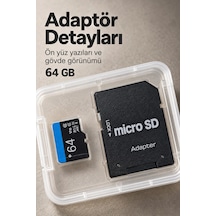 Ers 64 Gb Micro Sd Hafıza Kartı Adaptörlü Kutulu Set Çok Renkli