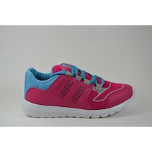 Pinokyo 1183 Pembe Turkuaz Hafif Taban Kız Çocuk Spor Ayakkabı Pembe