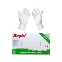 Büyük Boy Latex Pudralı Muayne Eldiveni 100'lü Paket