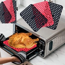 Silikon Pişirme Kağıdı, Çok Amaçlı, Air Fryer, Fırın, Tencere Ve Mikrodalga Uyumlu, Yanmaz Yapışmaz Sürekli Diğer