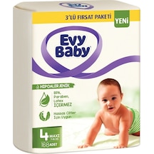 Evy Baby Bebek Bezi 3'lü Fırsat Paketi 4 Numara 168 Adet