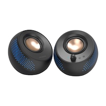 Creative Pebble X Siyah 2.0 15W USB-C Bluetooth 5.3 RGB Aydınlatmalı 2.0 Masaüstü Multimedya Hoparlör
