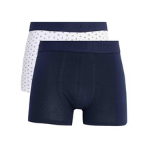 Tudors Erkek 2'li Pamuk Likralı Esnek Kumaş Boxer-33210 Multi