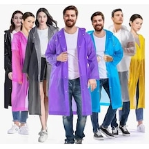 Kadın Erkek Yağmurluk Kapüşonlu Çıtçıtlı Eva Raincoat Go53/03624