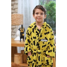 Özdilek Batman Dark/sarı Free Bornoz Seti 9-10 Sarı