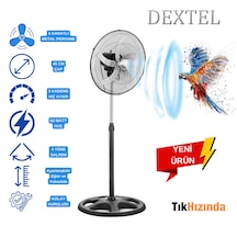 Dextel Vantilatör 5 Metal Kanatlı 3 Kademe 18" Sanayi Tipi - 80w Dextel Vantilatör 5 Metal Kanatlı 3 Kademe 18" Sanayi Tipi - 80w