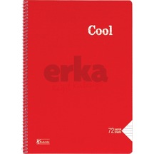 Keskin Color Cool 72 Yaprak Çizgili A5 Plastik Kapak Spiralli Def