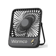 Warmco 10000 Mah Taşınabilir Vantilatör, 21 Cm Kişisel Masa Vantilatörü, Pil, Ultra Sessiz Ve Süper Düz, Dijital Göstergeli, 10 24 Saat Çalışma Süresi, Ofis, Seyahat, Yatak Odası, Kamp İçin İdeal .