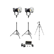 Cobac 200 Stüdyo Işığı 2 + 3 Mt Işık Ayağı 2 + 307 Tripod + M29 Mikrofon Işık Seti