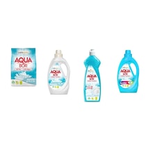Aquabor Doğal Mineralli 4 Kg Beyaz + Sıvı Beyaz + Elde Bulaşık + Sıvı Renkliler 4 Lü Set