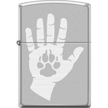 Zippo Hand And Paw Print Design Çakmak