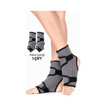 Ligament Destekli Ayak Bilekliği 2'li Set Ek 8 Bandajlı Ayarlanabilir Neopren Ayak Bileği Desteği Genel