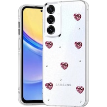 Newface Samsung Galaxy A15 4g Fiyonk Desenli Kapak - Desen 3 Şeffaf