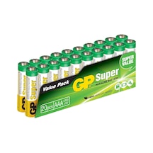 GP GP24A-VS20 Süper Alkalin AAA İnce Kalem Pil 20'li