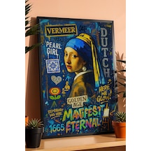 Johannes Vermeer İnci Küpeli Kız Çerçeveli Tablo Stüdyolar Ve Tasarım Ofisleri Dekoru Street Art