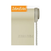 Zebraevim Etek Dilim Hediyeli Krem Stor Perde