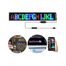Powermaster Pm-23823 12x98cm Oto Rgb Kayan Yazı Led Tabela Araç Arka İçi Cam Yazı Panosu
