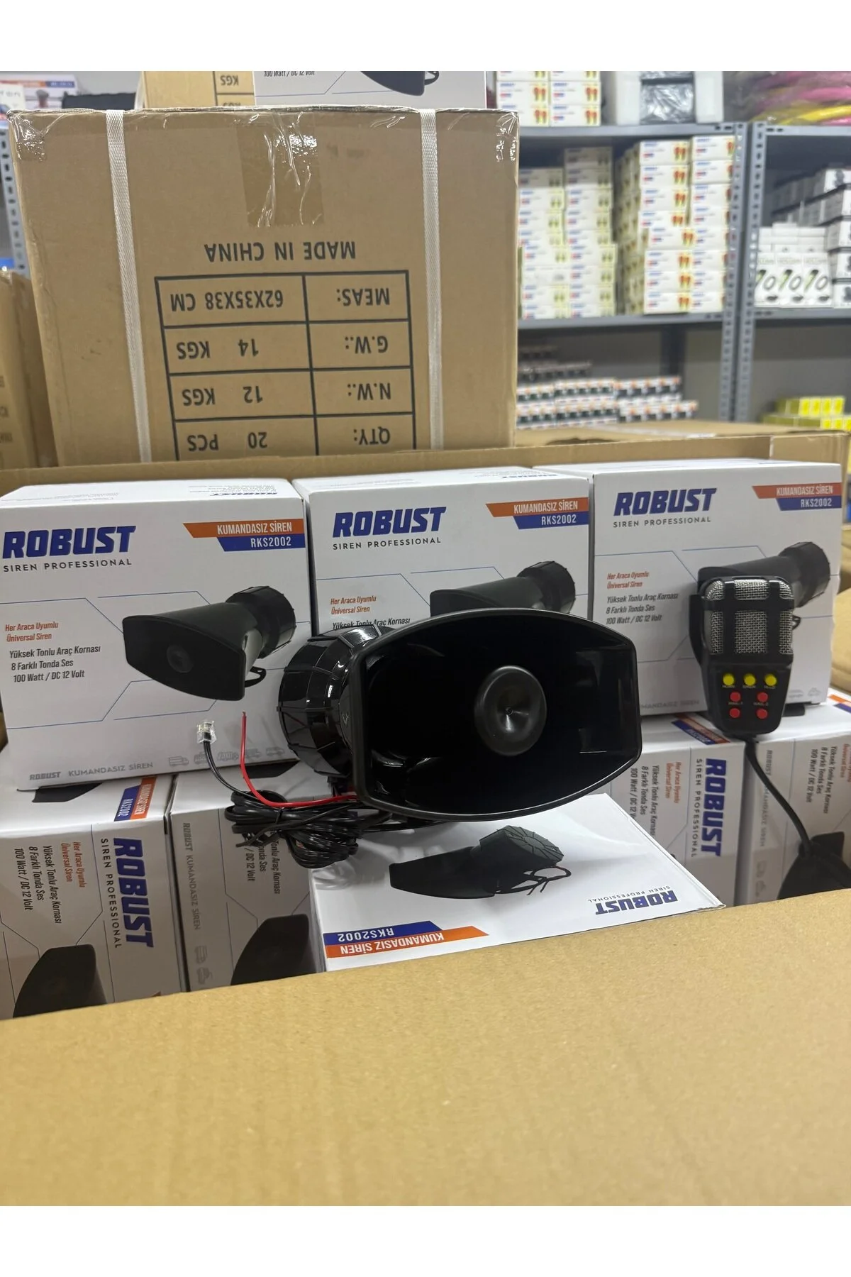 12v Mikrofonlu Siren Yüksek Ses Kalitesi Dolgun Ses Kalitesi Kumandalı