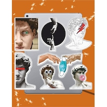 Art Temalı Seri 1 Sticker Seti Laptop Ajanda Notebook Tablet Telefon Defter Etiket Bullet Journal Diğer