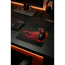 Sonictouch Kırmızı Neon Akrep Pürüzsüz Yüzey Kaymaz Taban Dikişsiz Gamer Oyuncu Mouse Pad 19x23cm Mousepad