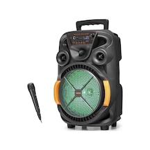 Büro Ev Ofis Hediyesi İçin 8ınch Usb Tf Aux Rgb Mikrofonlu Bt Hoparlör Fm Radyo