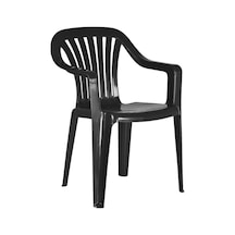 Papatya Tropik Koltuk - Plastik Bahçe Balkon Koltuğu Kahverengi