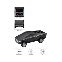 D68 Cyber Model Araba Tasarımlı Bluetooth Hoparlör 15w Güçlü Ses Rgb Led /tws/usb Siyah