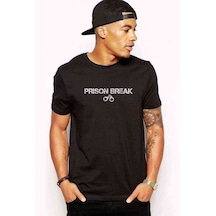 Prison Break Baskılı Siyah Erkek Tshirt (530960081)