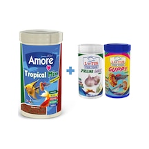 Tropical Mix 250ml Guppy 100ml Spirulina Garlic 100ml Balık Yemi