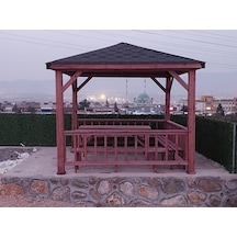 Şen Mobilya Ahşap Kamelya Çardak P003 Maun