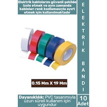 Elektrikbandı Dayanıklı Pvc Kablo İzolasyon Onarım Kısa Devre Önleme Estetik Renkli Elektrik Bandı