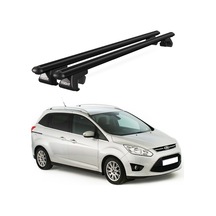 Venüs Ford Grand C-max 2010-2019 Uyumlu Siyah Ara Atkı Port Bagaj Tavan Barı