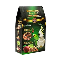 Eurogold Deluxe Blend Meyveli ve Kuruyemişli Papağan Yemi 650 G