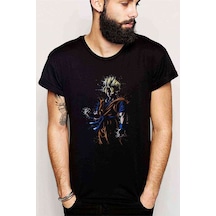 Anime Dragon Ball Baskılı Siyah Erkek Tshirt (528790005)