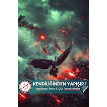 Alevlerin Kartalı, Kartal Posteri, Premium Baskı Poster, Taraftar Posteri, Hediyelik Ürün Önerisi