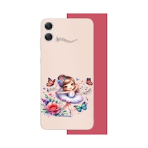 Samsung Galaxy A05 Uyumlu Minik Balerin3 Baskılı Silikon Kılıf Renkli