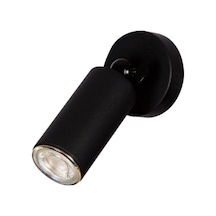 Tekli Hareketli Led Spot Aplik Avize Armatür Mat Siyah Gün Işığı Led Apmul Dahildir Siyah