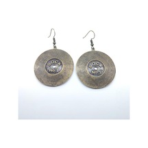 Tedz Collection Bakır Lp Pin Küpe Çok Renkli