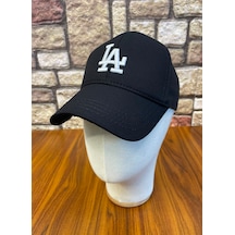 Hamze La Los Angeles Nakışlı Unisex Baseball Cap Şapka Siyah - Beyaz