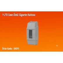 Sıva Üstü 1'li 2'li W Otomat Sgorta Şalter Kutusu Klima Kombi Şofben Uyumlu