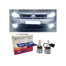 Vw Tiguan Led Xenon Sis Farı Ampulü H8 Duo Yeni Seri Beyaz 2016+